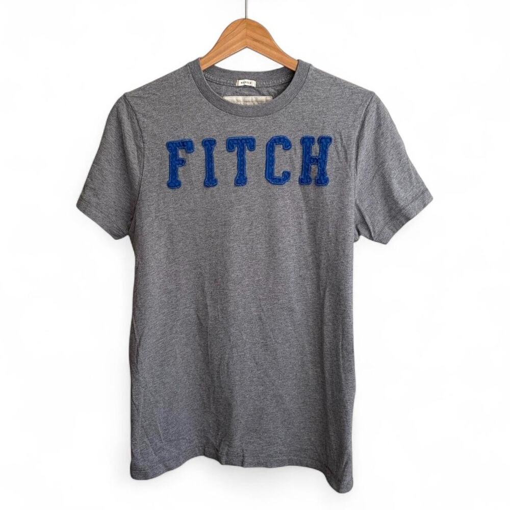 Abercrombie & Fitch Logo Muscle Short Sleeve Tee Slim Fit Mens L Preppy School
